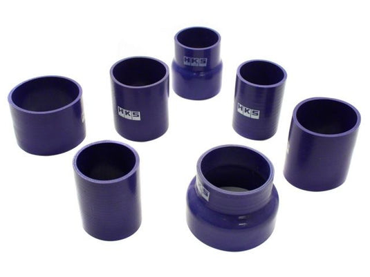 Purple HKS silicone coupler hose set for Nissan 350Z VQ35DE supercharger kit, brand new condition.