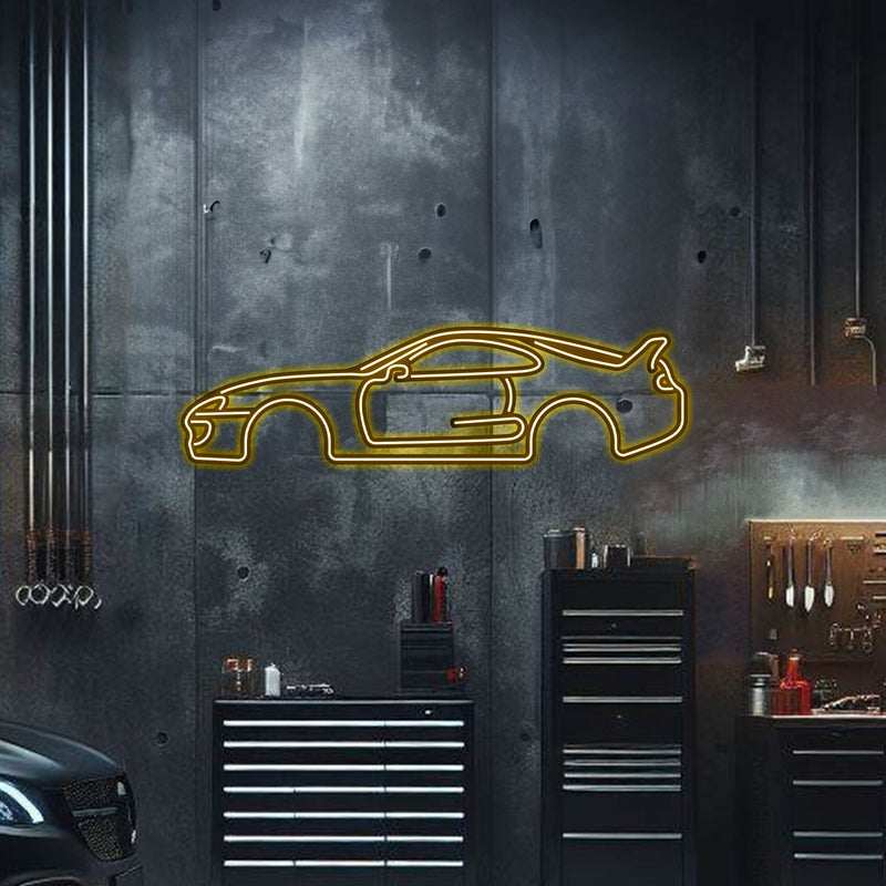 ギャラリービューアに画像をロードする, Supra MK4 Metal Neon Car Wall Art - MTN0046
