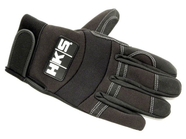 Cargue la imagen en el visor de la galería, HKS Large Black Mechanic Gloves
