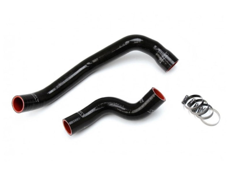 Load image into Gallery viewer, New HPS black reinforced silicone radiator hose kit with clamps for Nissan Skyline R32 GTR RB26DETT.
