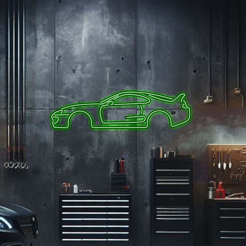 ギャラリービューアに画像をロードする, Supra MK4 Metal Neon Car Wall Art - MTN0046
