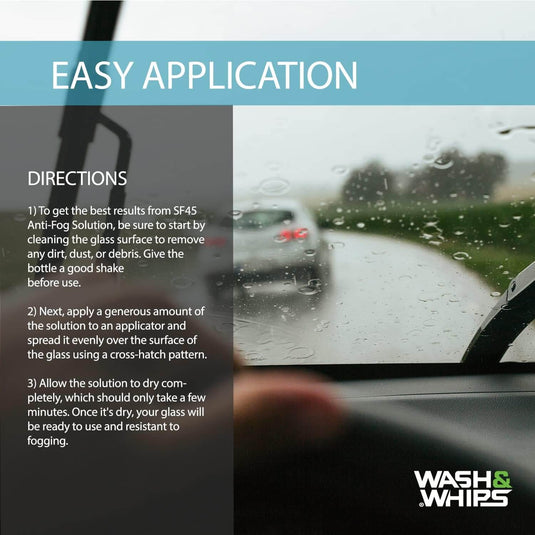 WASH&WHIPS SF45 Anti-Fog For Car Windshields