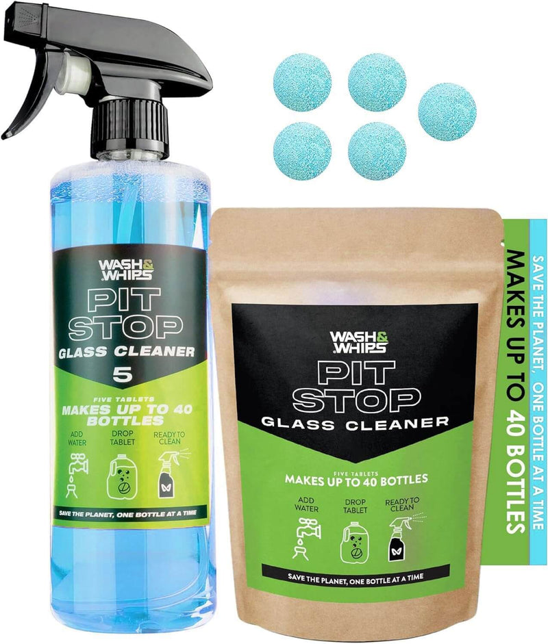 ギャラリービューアに画像をロードする, WASH&amp;WHIPS Pit Stop Glass Cleaner / All Surface Cleaner Refill Tablets (Makes 5 Gallons)
