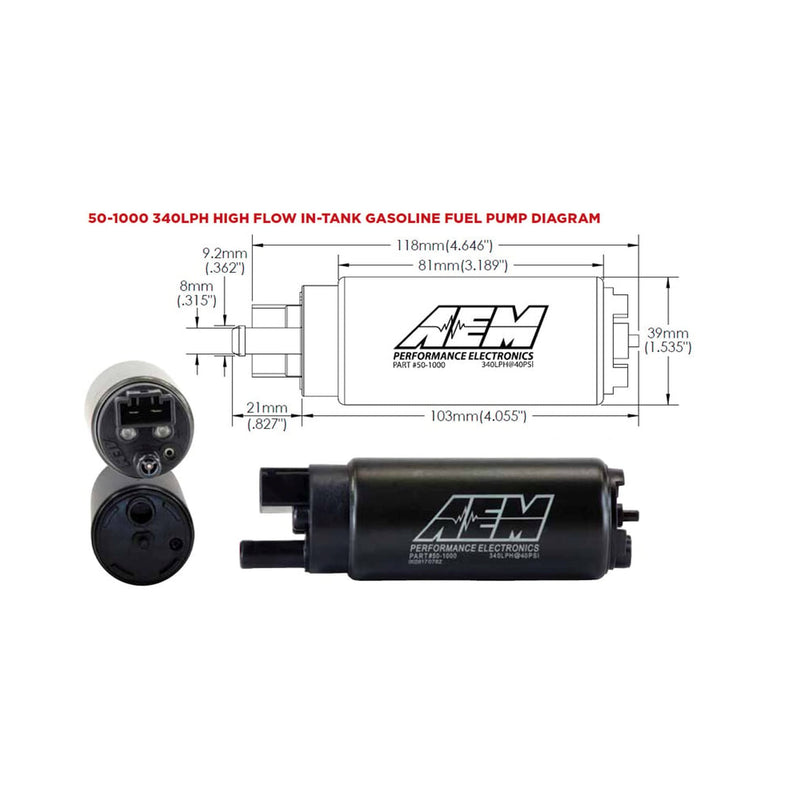 ギャラリービューアに画像をロードする, AEM 340LPH High Flow In-Tank FUEL PUMP Kit (50-1000)
