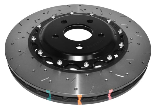 DBA Nissan Skyline (Various) Front Drilled & Slotted 5000 Series 2-Pc Rotor Assembled w/ Black Hat 5928BLKXS