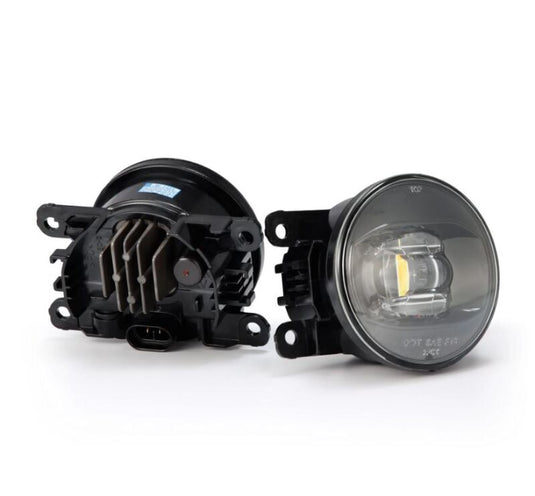 AlphaRex Universal Acura/Ford/Honda/Subaru/Nissan DoubleTap Dual Color LED Proj Fog Lights - Wt/Ambr 210002 *Discontinued
