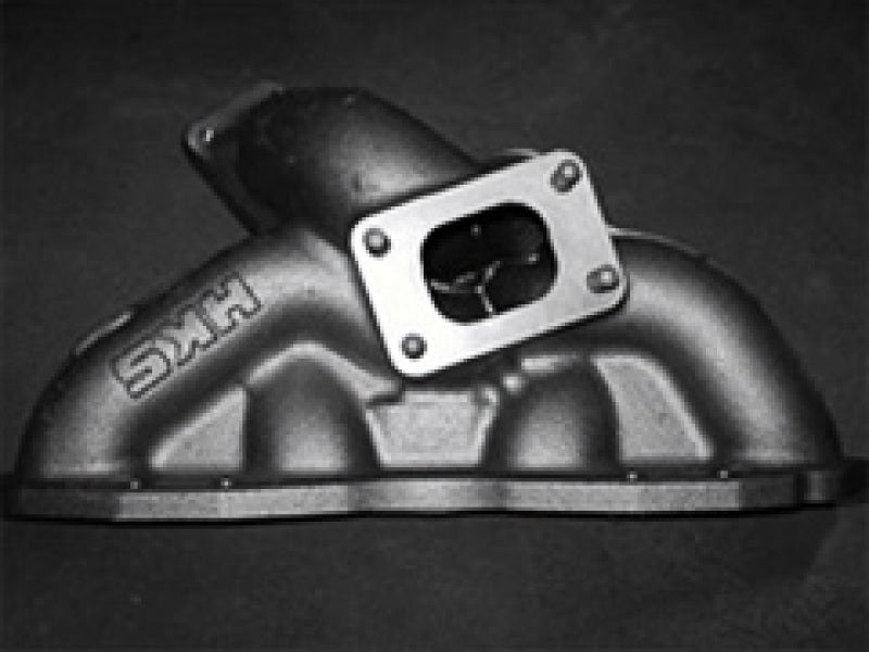 Load image into Gallery viewer, New HKS cast turbo exhaust manifold for Nissan S14/S15 SR20DET, featuring an embossed HKS logo in black.
