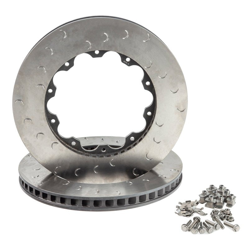 ギャラリービューアに画像をロードする, Alcon Nissan R35 GT-R Gen 2 Front Right 390X32.8mm Rotor Ring Kit DKF2222X758C24R
