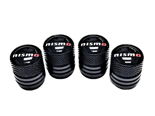 Nissan Nismo Tire Valve Stem Cap Black Set