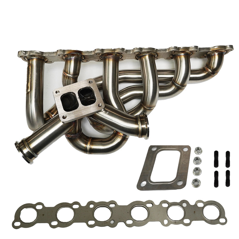 Load image into Gallery viewer, RB20 RB25 RB26 DET T4 Top Mount Turbo Manifold For Nissan GTR 44mm Twin Scroll
