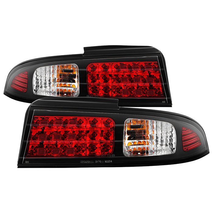 Load image into Gallery viewer, Spyder Nissan 240SX 95-98 LED Tail Lights Black ALT-YD-N240SX95-LED-BK 5006622
