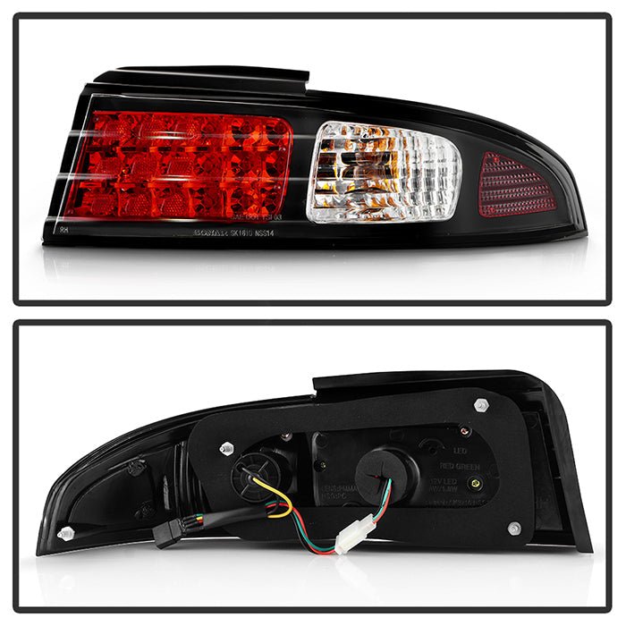 Load image into Gallery viewer, Spyder Nissan 240SX 95-98 LED Tail Lights Black ALT-YD-N240SX95-LED-BK 5006622
