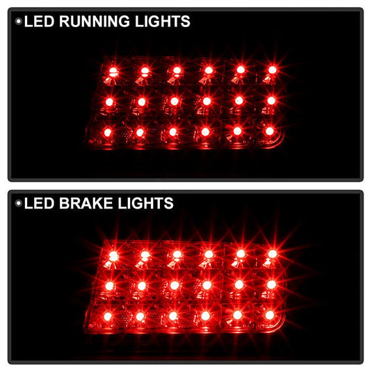 Spyder Nissan 240SX 95-98 LED Tail Lights Black ALT-YD-N240SX95-LED-BK 5006622