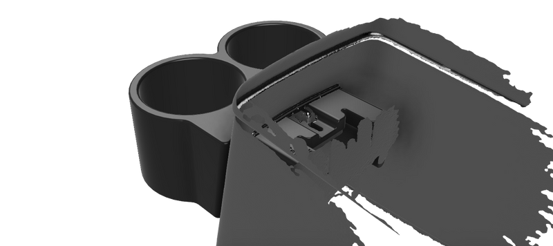 Load image into Gallery viewer, R33 Skyline Rear Console Cupholder – Factory Rear Ashtray Mount
