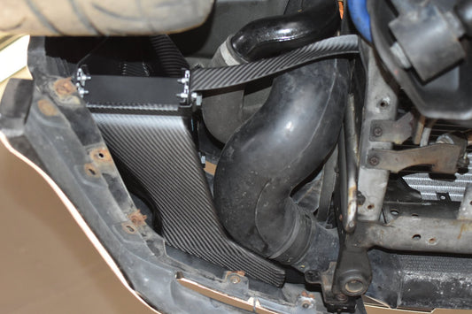 U.P.G R32 GTR oil cooler with carbon ducting -cooler/duct combo-