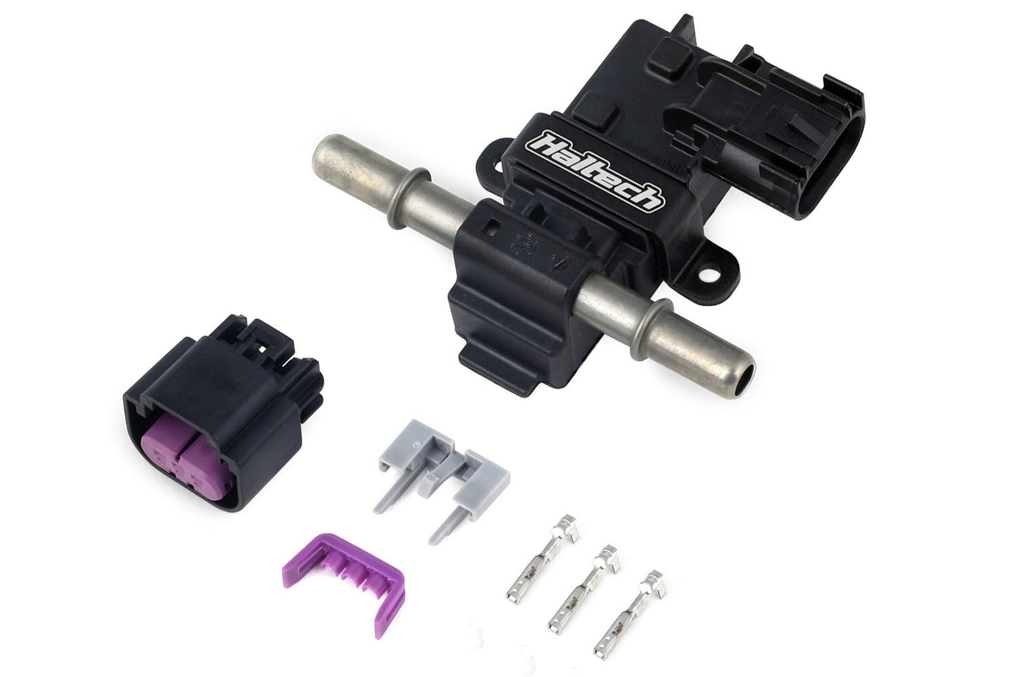 Flex Fuel Composition Sensor (Haltech) with matching plug and pins for GM Spring Lock fittings.