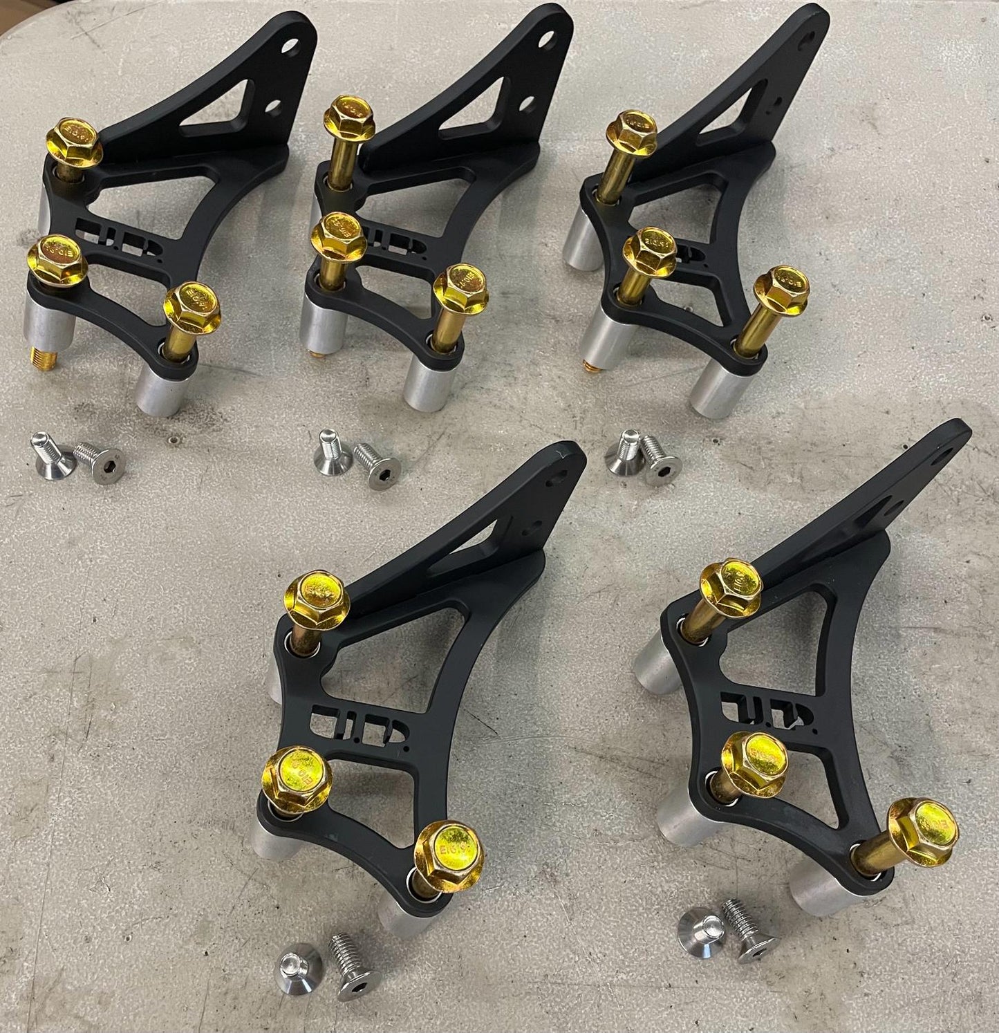 U.P.G Skyline GTR oil filter relocation bracket for Greddy plate.