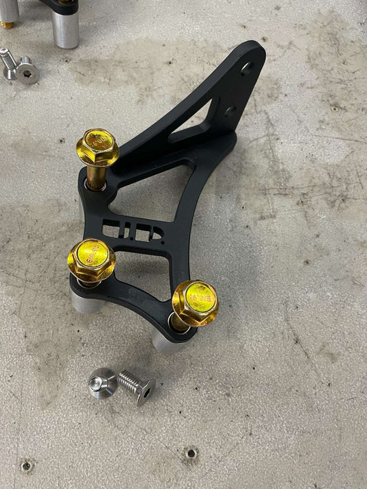 U.P.G Skyline GTR oil filter relocation bracket for Greddy plate.