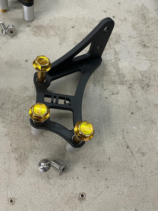 U.P.G Skyline GTR oil filter relocation bracket for Greddy plate.