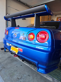 Nissan Skyline R34 GTR V-Spec Rear Tow Hook Accesssory (BNR34 OEM Style) - NizmoPartsPlugRed