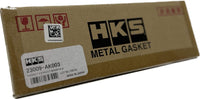 HKS Exhaust Manifold Gaskets packaging featuring part # 23009-AK003, suitable for RB26DETT applications.