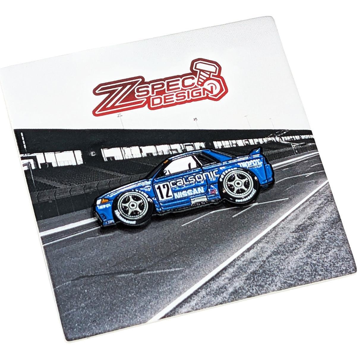 ZSPEC Collector Lapel / Hat Pin - R32 GT-R Calsonic Race Car Homage