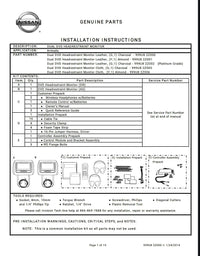 Nissan Armada 13-15 MY Entertainment HDVD Set USA/CAN Leather Charcoal (DISCONTINUED)