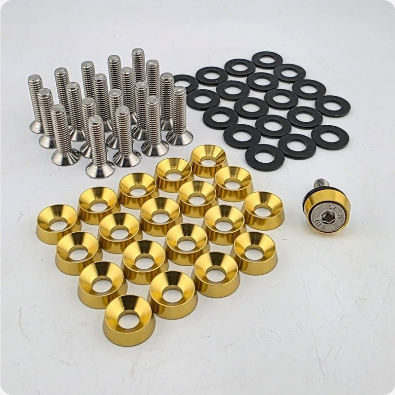 ギャラリービューアに画像をロードする, Nissan RB Valve Cover &amp; Engine Bay Dress-Up Bolt Kit - NizmoPartsPlug
