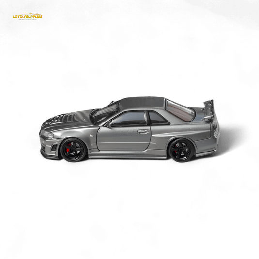 Fuji Skyline R34 GT-R Nismo Z-Tune Gun Grey 1:64