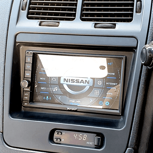 ZSPEC RHD Double-Din Radio Bezel Face-Plate for Nissan Z32 300zx, Bezel-ONLY