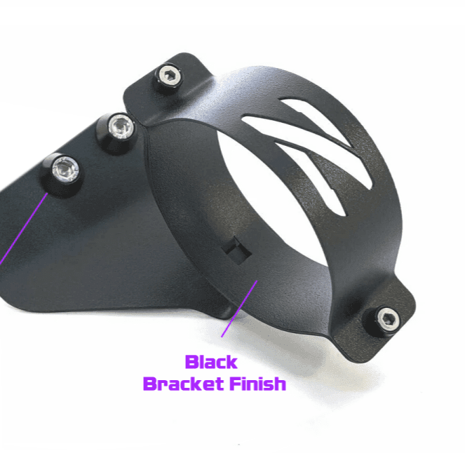 ギャラリービューアに画像をロードする, ZSPEC black fuel filter bracket for Nissan Z32 300ZX with silver hardware and cutout details.
