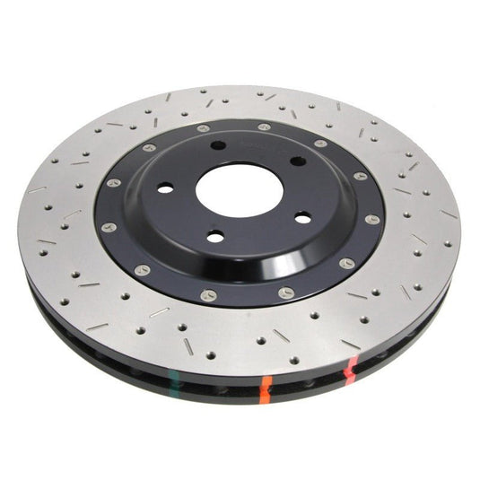 DBA Nissan Skyline (Various) Front Drilled & Slotted 5000 Series 2-Pc Rotor Assembled w/ Black Hat 5928BLKXS