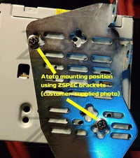 ZSPEC RHD Double-Din Radio Bezel w/Brackets for '90-99 Nissan Z32 300zx