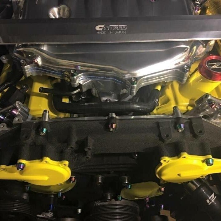 Load image into Gallery viewer, ZSPEC Stage-3 Dress Up Bolts® Fastener Kit for '03-08 Infiniti G35 w/ Plenum Spacer, Stainless &amp; Billet
