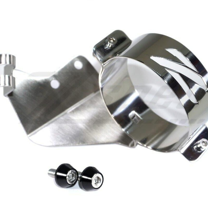 ギャラリービューアに画像をロードする, Polished ZSPEC fuel filter bracket for Nissan Z32 300zx (LHD) with included mounting hardware.
