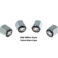 Chrome Valve Stem Tire Caps, Style: Nissan 300zx Z32