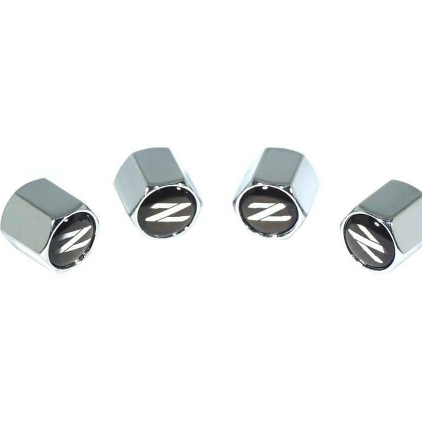 Chrome Valve Stem Tire Caps, Style: Nissan 300zx Z32