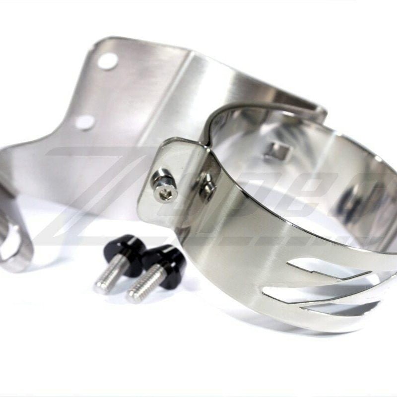 ギャラリービューアに画像をロードする, Polished ZSPEC fuel filter bracket for Nissan Z32 300zx (LHD) with included mounting hardware.
