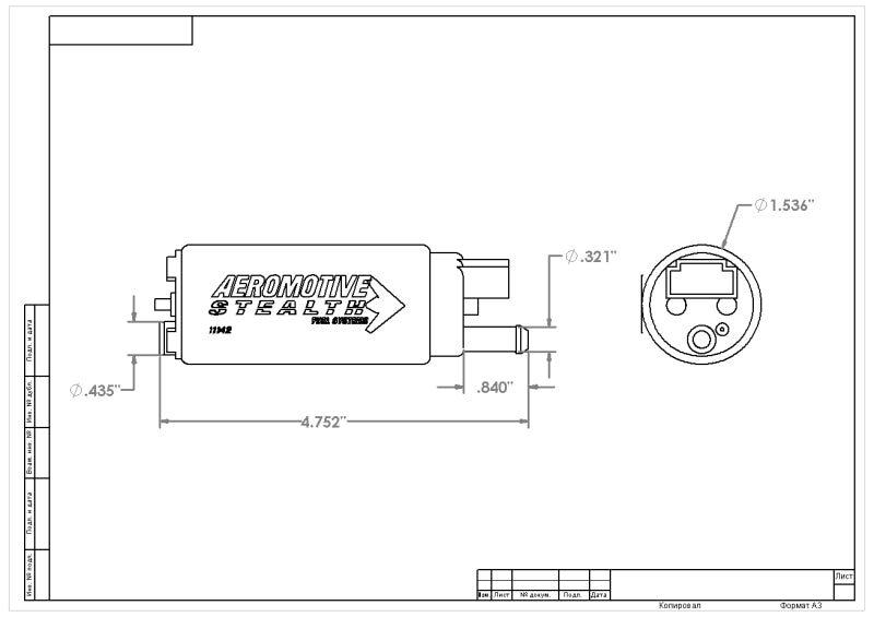 Cargue la imagen en el visor de la galería, Aeromotive 340 Fuel Pump Offset Inlet
