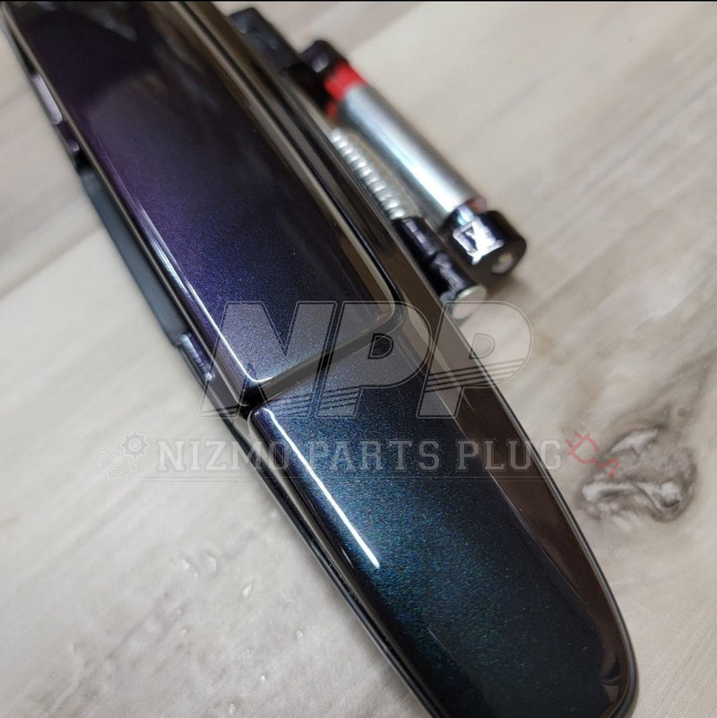 Load image into Gallery viewer, Nissan R34 Skyline Coupe Front Outer Door Handle Set (LV4) Midnight Purple 2 - NizmoPartsPlug
