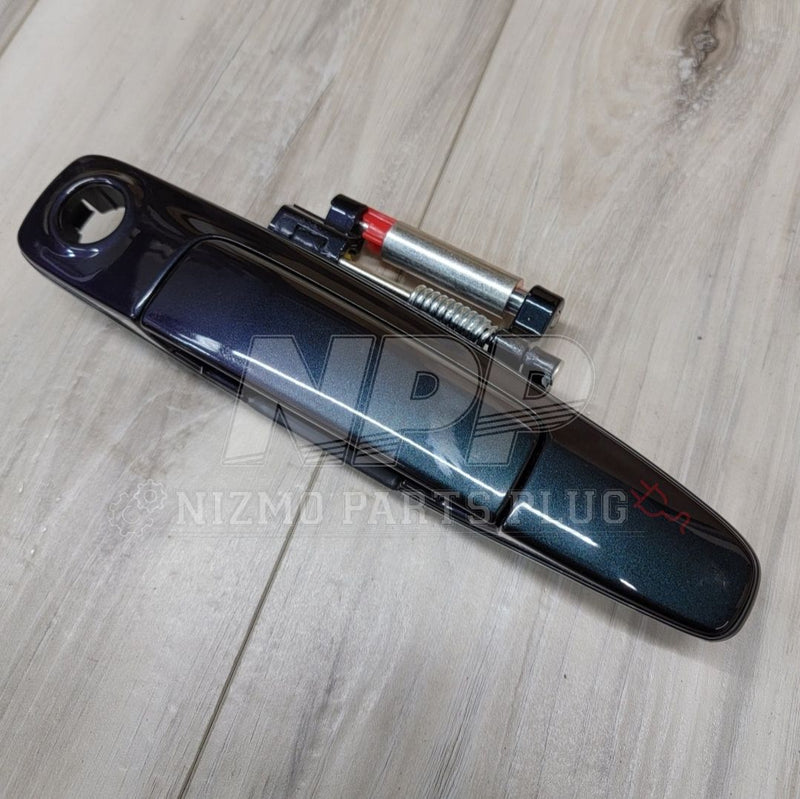 Load image into Gallery viewer, Nissan R34 Skyline Coupe Front Outer Door Handle Set (LV4) Midnight Purple 2 - NizmoPartsPlug
