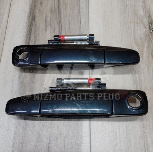 Nissan R34 Skyline Coupe Front Outer Door Handle Set (LV4) Midnight Purple 2