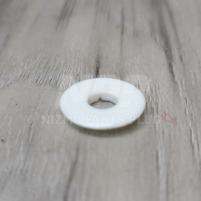 Load image into Gallery viewer, White plastic fender washer for Nissan R34 Skyline GTR.
