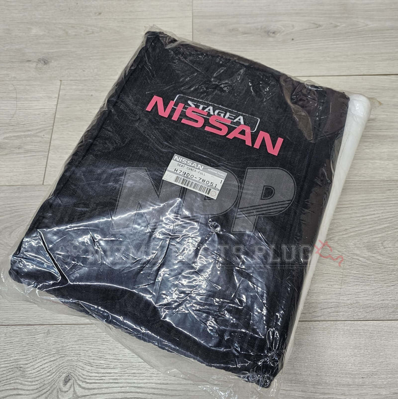 Load image into Gallery viewer, Nissan M35 Stagea Optional Black Full Seat Cover Set - NizmoPartsPlug
