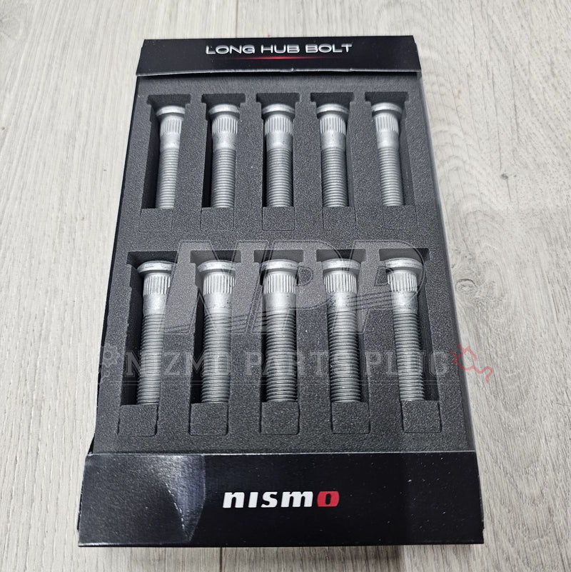 ギャラリービューアに画像をロードする, New Nismo silver 13x50mm front wheel studs for Nissan Skyline R32, R33, R34 in original foam packaging.
