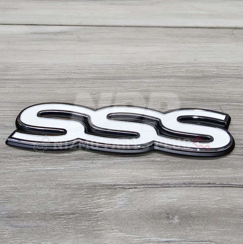 Cargue la imagen en el visor de la galería, Nissan BlueBird "SSS" Trunk Emblem (Discontinued) - NizmoPartsPlug
