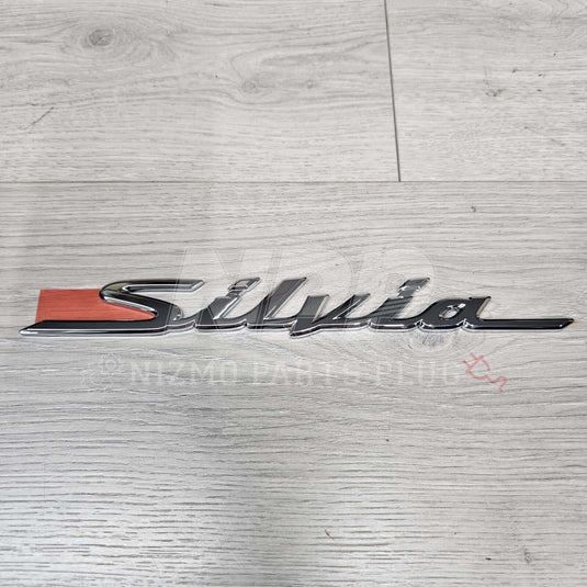 Nissan S15 Silvia Trunk Rear Emblem (Chrome) - NizmoPartsPlug