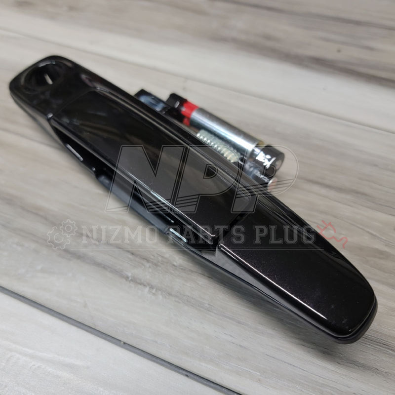 Load image into Gallery viewer, Nissan R34 Skyline LH Front Door Handle Assembly (GV1) Black Pearl - NizmoPartsPlug
