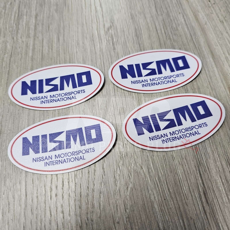 Load image into Gallery viewer, Nissan 40th Anniversary NISMO Oval Old Logo Sticker - NizmoPartsPlug
