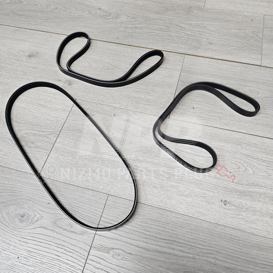Nissan R34 Skyline GTR Accessory Belts Set (A/C|P/S|ALT) - NizmoPartsPlug